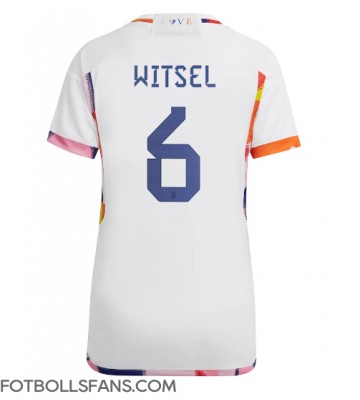 Belgien Axel Witsel #6 Replika Bortatröja Damer VM 2022 Kortärmad